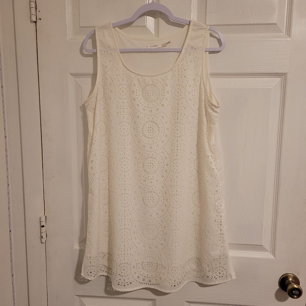 ‎Blu pepper open hole geo design dress